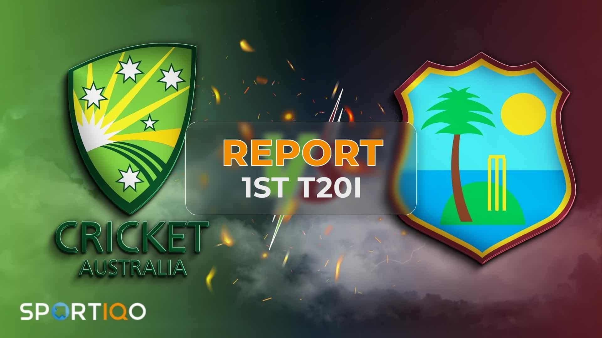 Match Report Aus v Wi 1st T20I