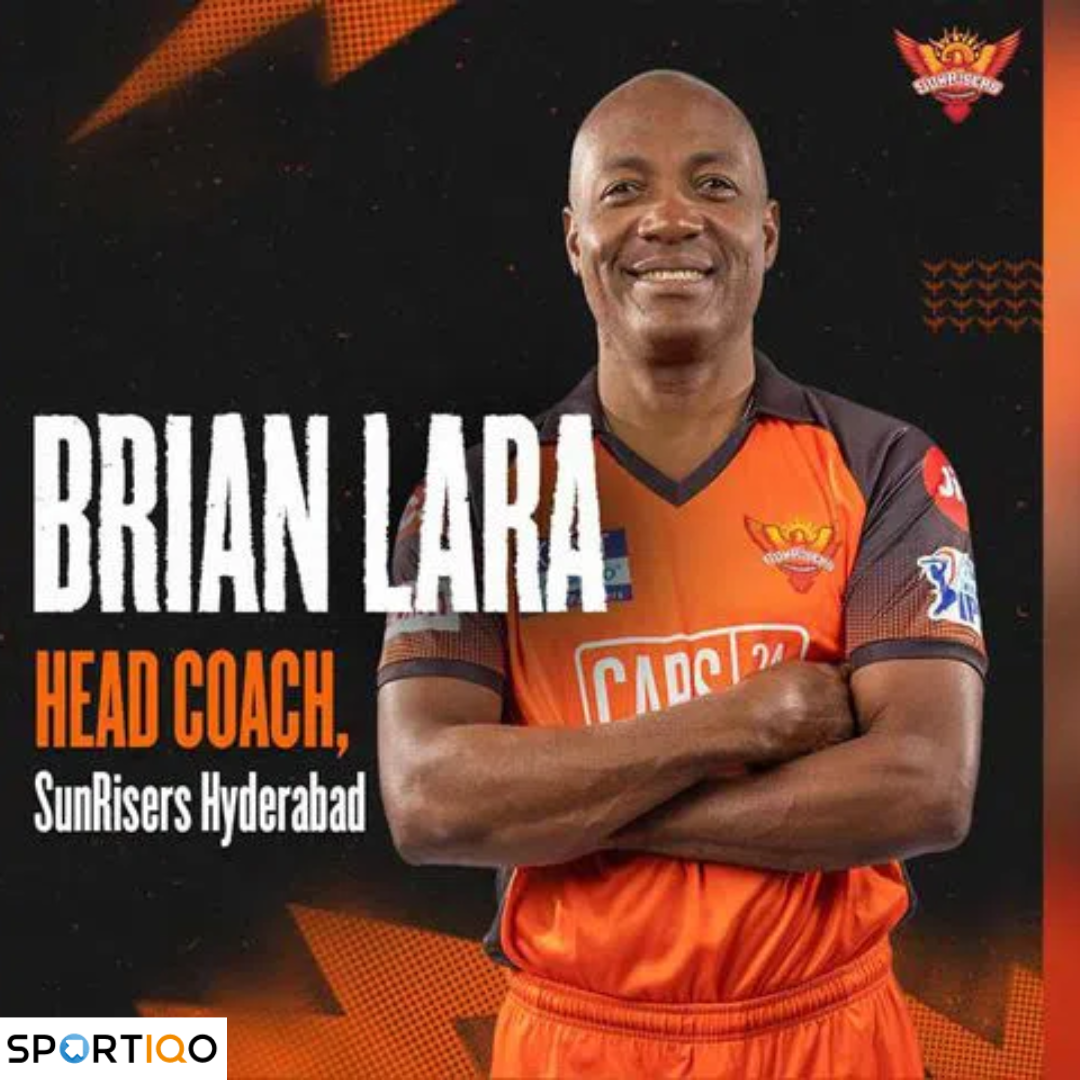 Brian Lara as the head coach of Sunrisers Hyderabad for IPL 2023.