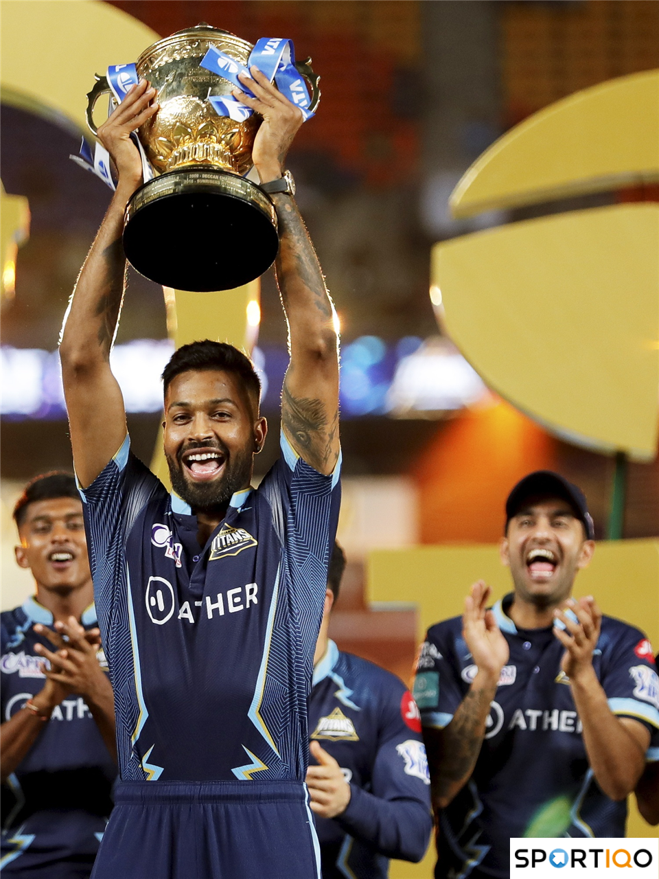 Hardik Pandya after winning the IPL with Gujarat Titans in 2022 (Credits: myKhel) 