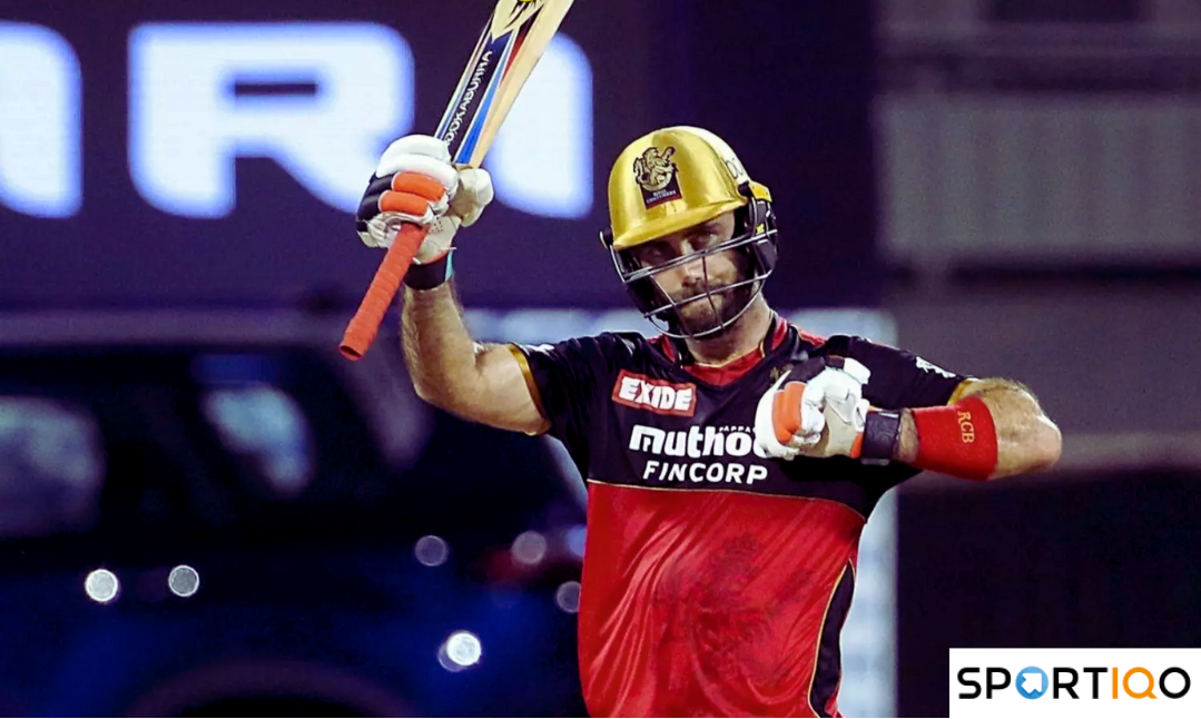 Glenn Maxwell after scoring fifty for RCB in IPL.
