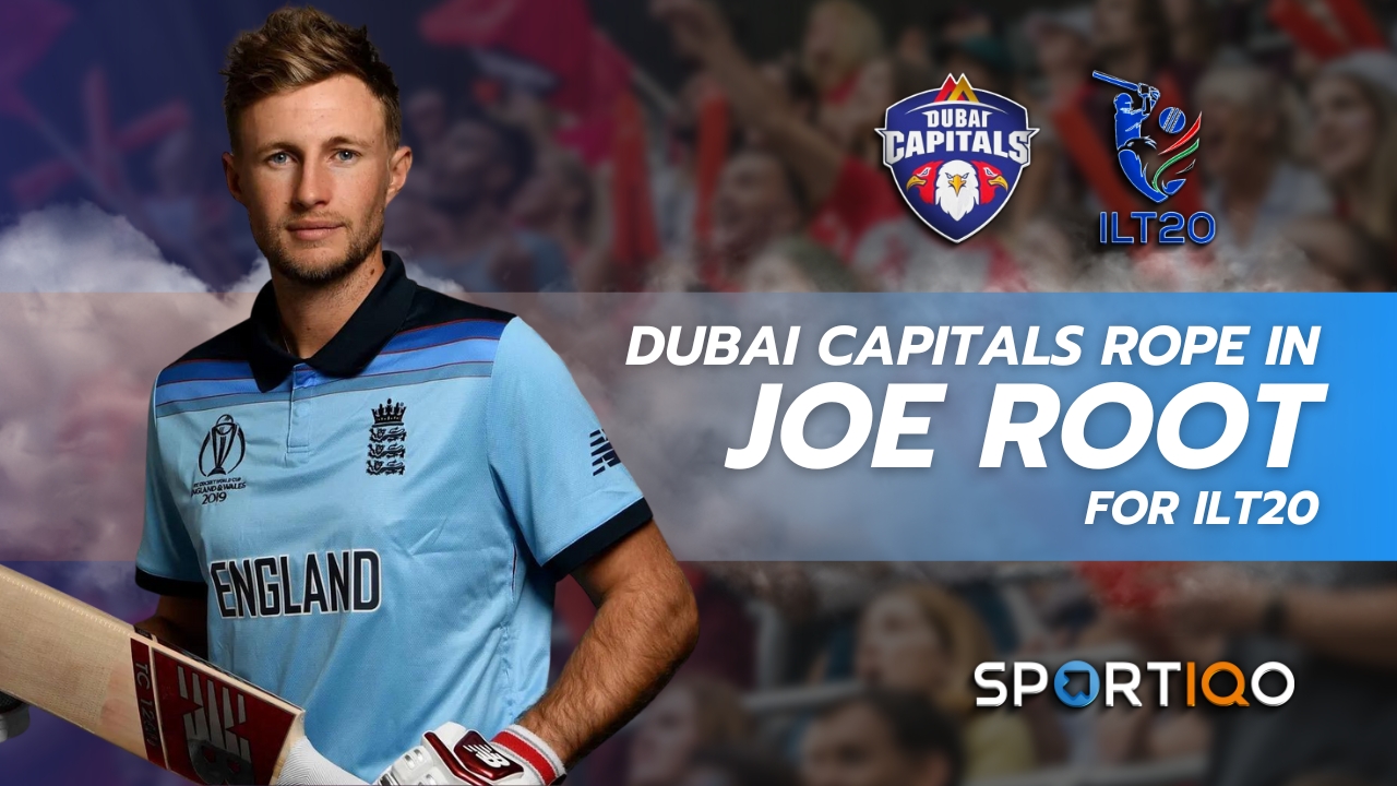 Joe Root signed by the Dubai Capitals