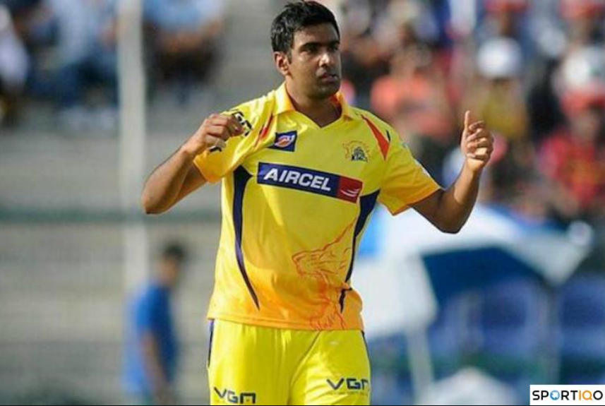 Ravichandran Ashwin celebrates a wicket for CSK.