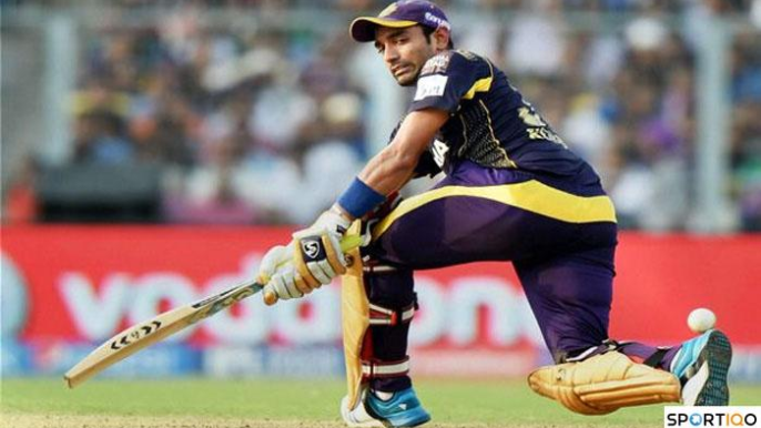 Robin Uthappa playing an innings for KKR