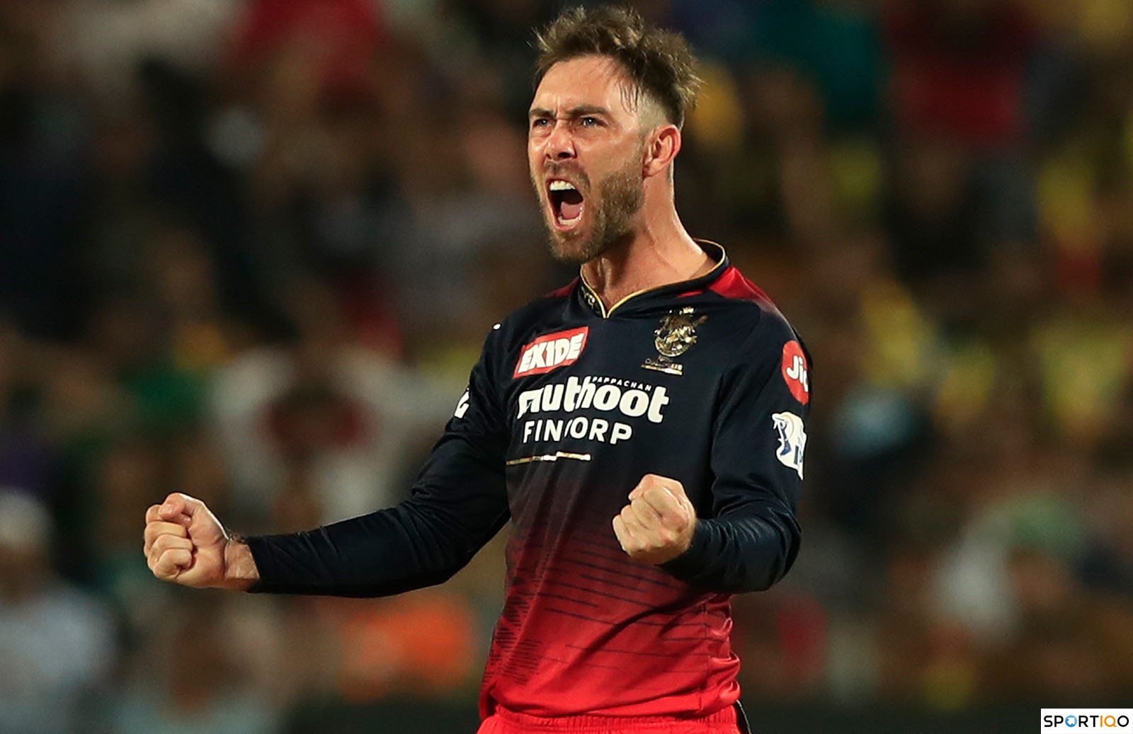 Glenn Maxwell celebrating