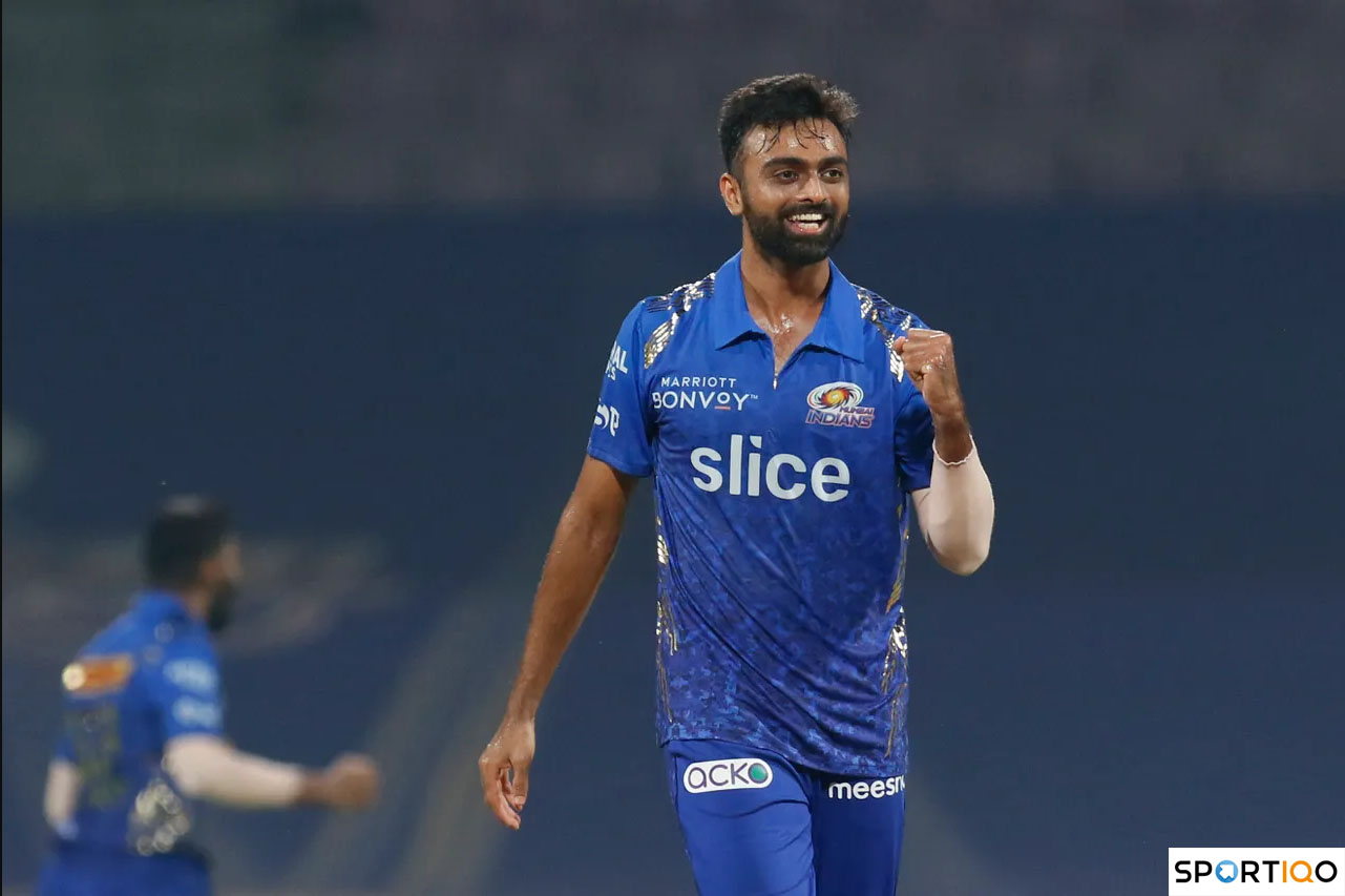  Jaydev Unadkat while playing for Mumbai Indians