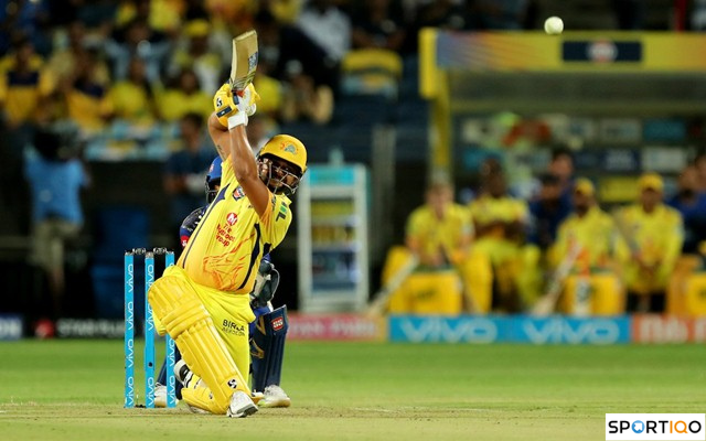  Suresh Raina slogging for Chennai Super Kings