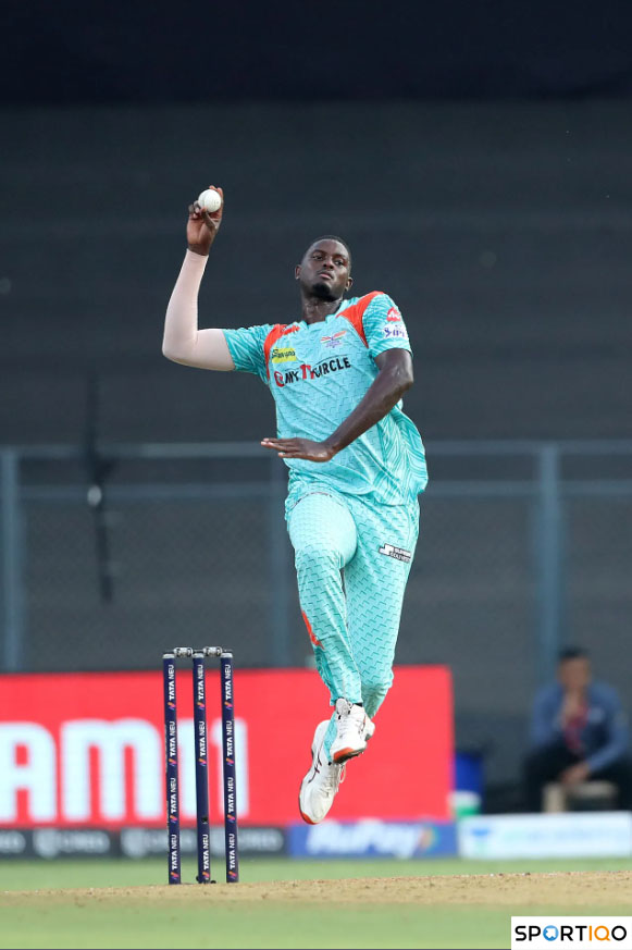  Jason Holder bowling for Lucknow Super Giants