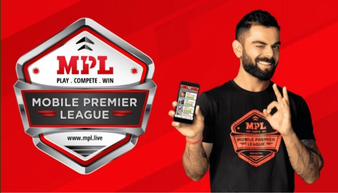 Virat Kohli advertising for the MPL