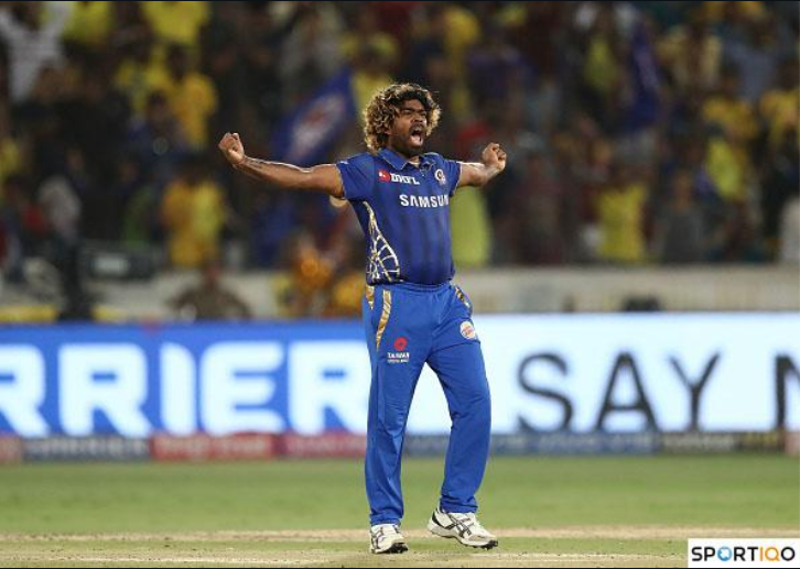 Lasith Malinga showing his emotions after taking a wicket