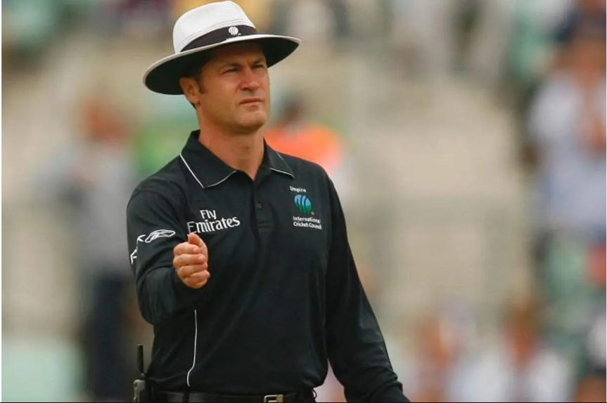 Simon Taufel as a referee in ILT20