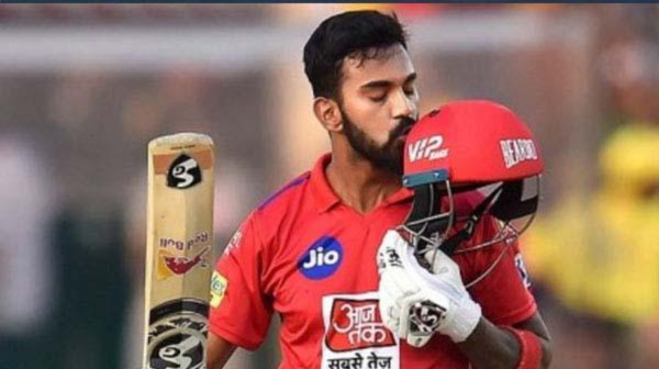 KL Rahul playing for Kings XI Punjab in IPL