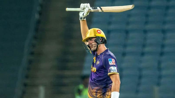 Pat Cummins playing for Kolkata Knight Riders in IPL