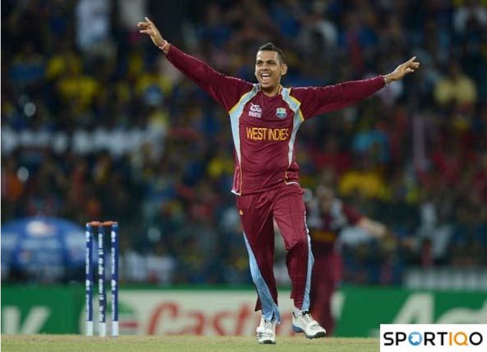 Sunil Narine in the 2012 T20 world cup