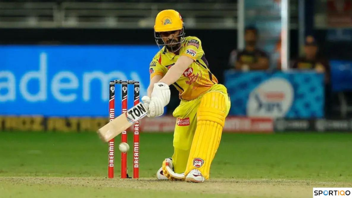 Ruturaj Gaikwad playing a shot during an IPL match