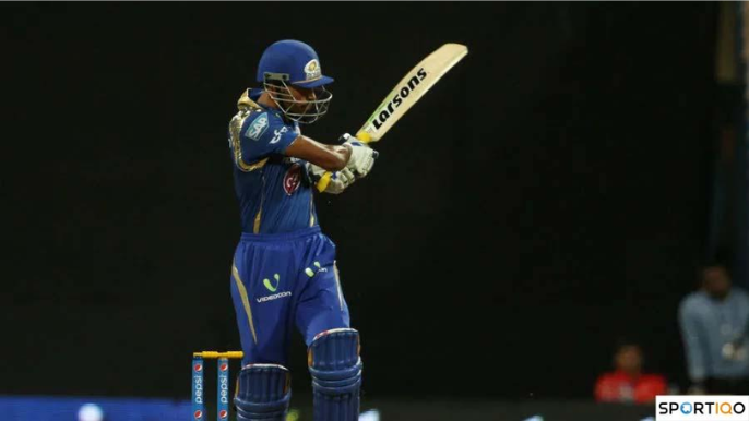 Hardik Pandya playing a shot against KKR in 2015