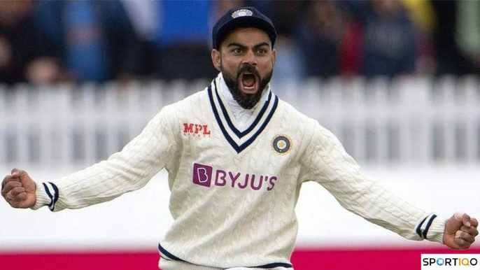 Virat Kholi, playing a Test for the Indian Cricket team