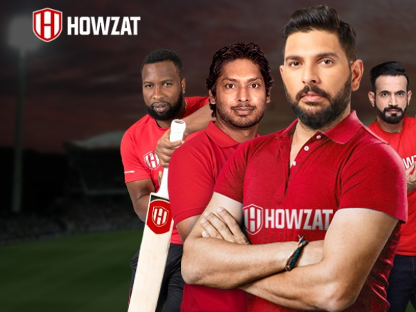 Yuvraj, Pollard, Irfan, and Sangakkara advertising for Howzat