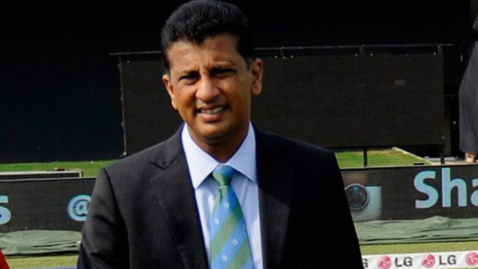 Roshan Mahanama as a referee in ILT20