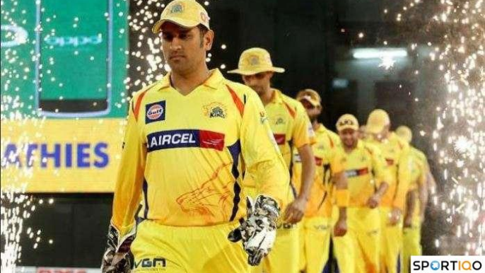 MS Dhoni leading CSK in a playoff match