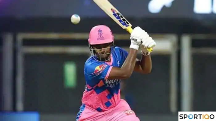 Sanju Samson playing for Rajasthan Royals