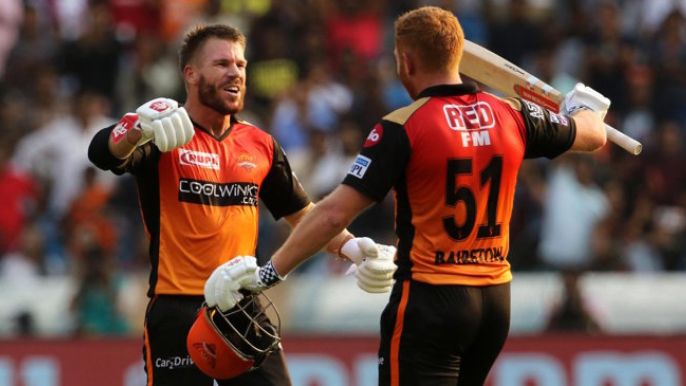 David Warner 100 off 55 vs. Royal Challengers Bangalore in IPL 2019