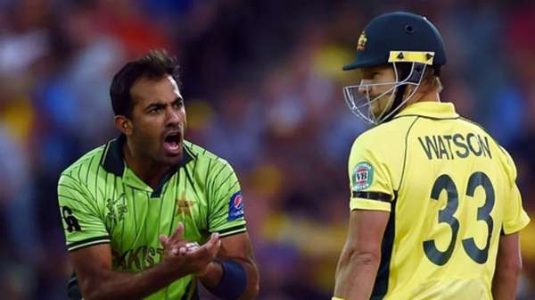 Historical battle between Wahab Riaz and Watson in the 2015 World Cup