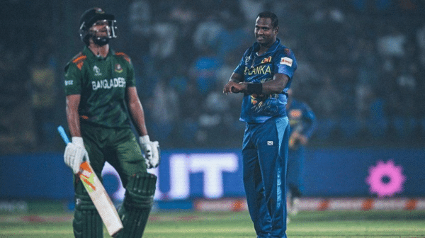 SL vs Ban Angelo Mathews gave Shakib Al Hasan a 'timely' send-off