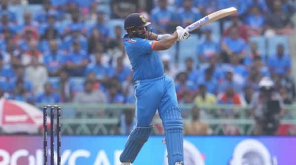 Ind vs Eng 2023 World Cup - Rohit Sharma Hits a six